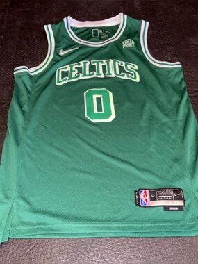 Boston Celtics Jayson Tatum #0 Nike 2021 City Edition Jersey Size 52